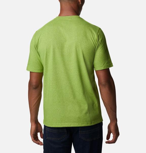 Columbia Thistletown Park T-Shirt Green For Men's NZ72504 New Zealand